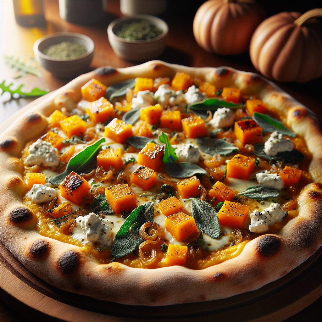 Autumn Harvest Butternut Squash Pizza