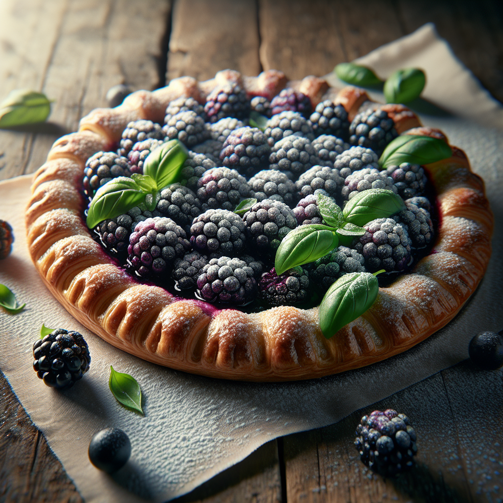 Blackberry Basil Galette