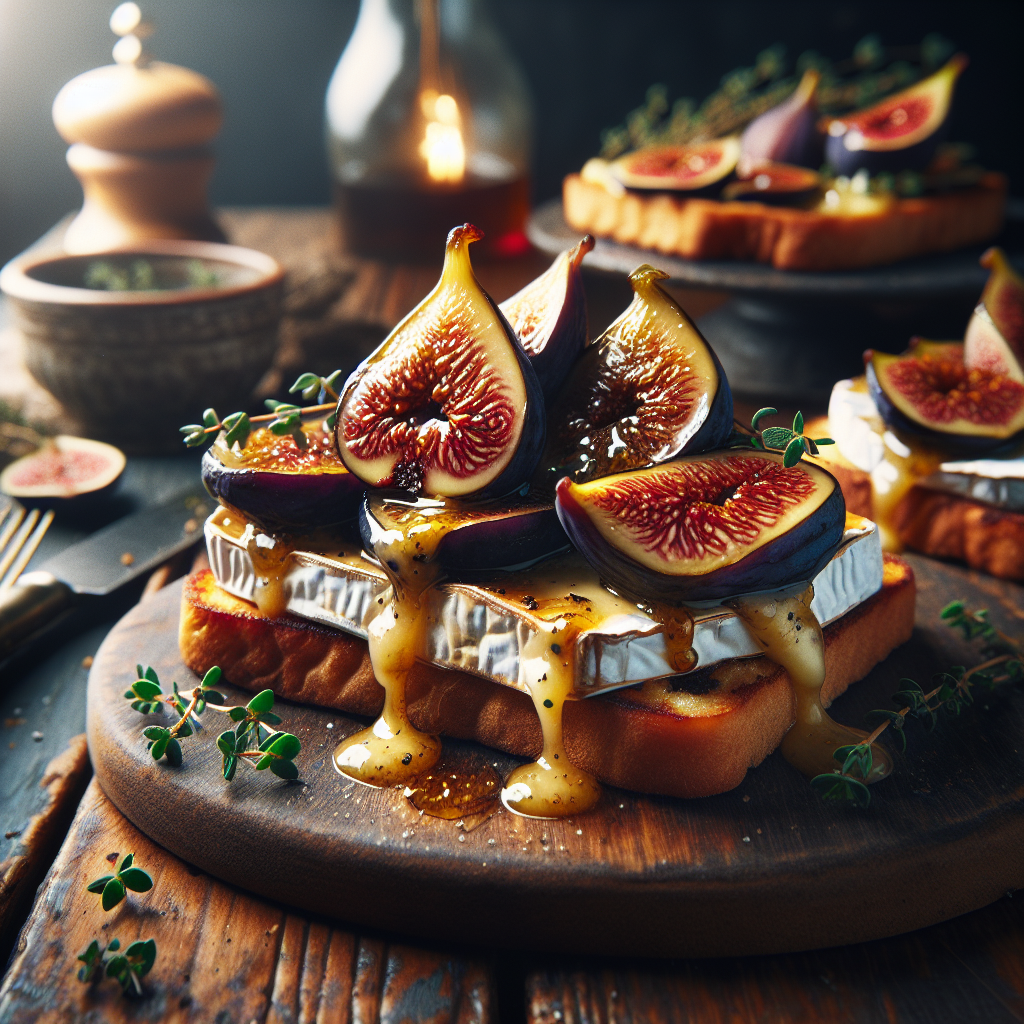 Caramelized Fig and Brie Tartine