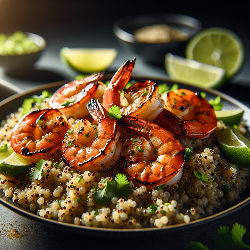 Coconut Lime Shrimp with Zesty Quinoa