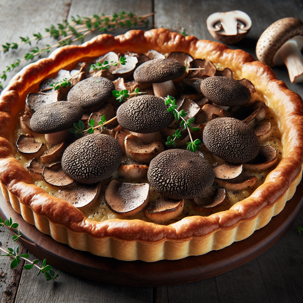 Earthy Truffle Wild Mushroom Tart