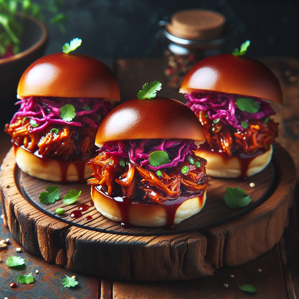 Fiery Tamarind BBQ Jackfruit Sliders