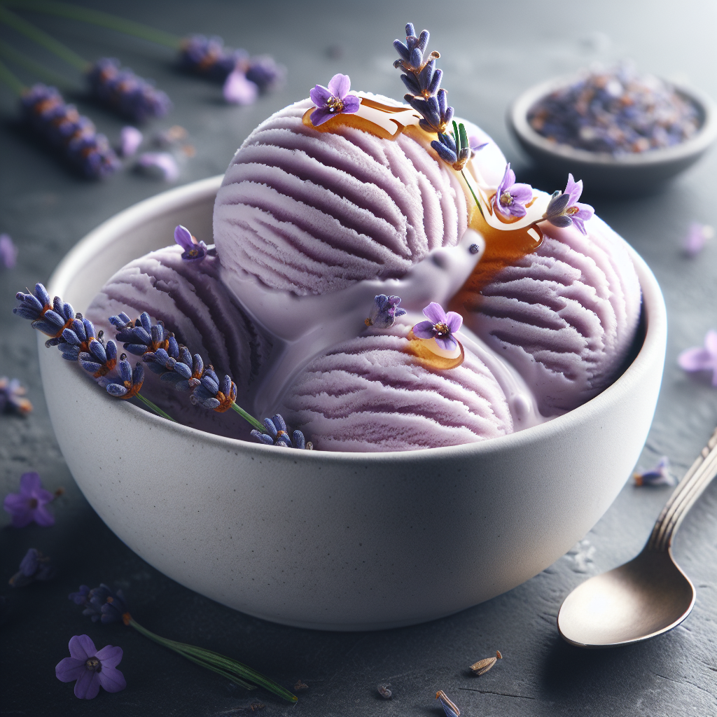 Lavender Honey Ice Cream