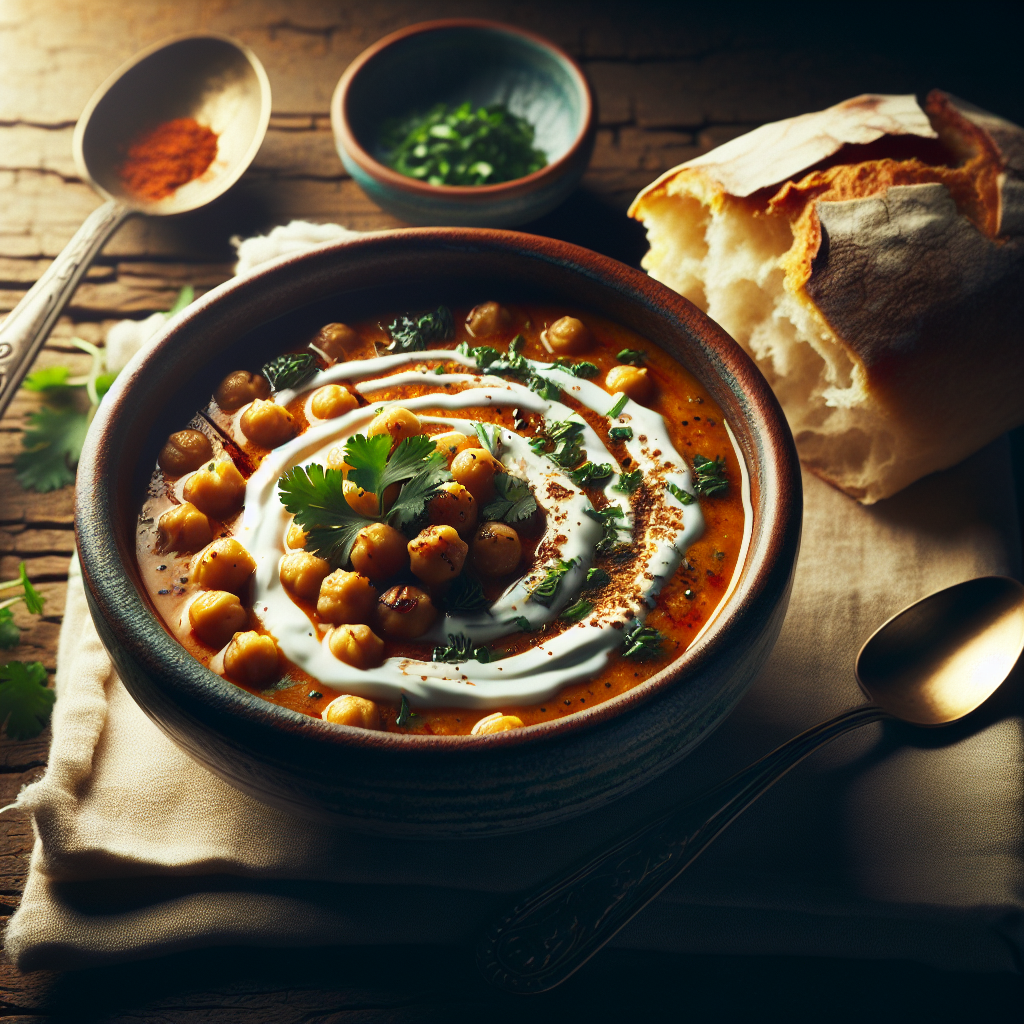Moroccan Spiced Chickpea Soup