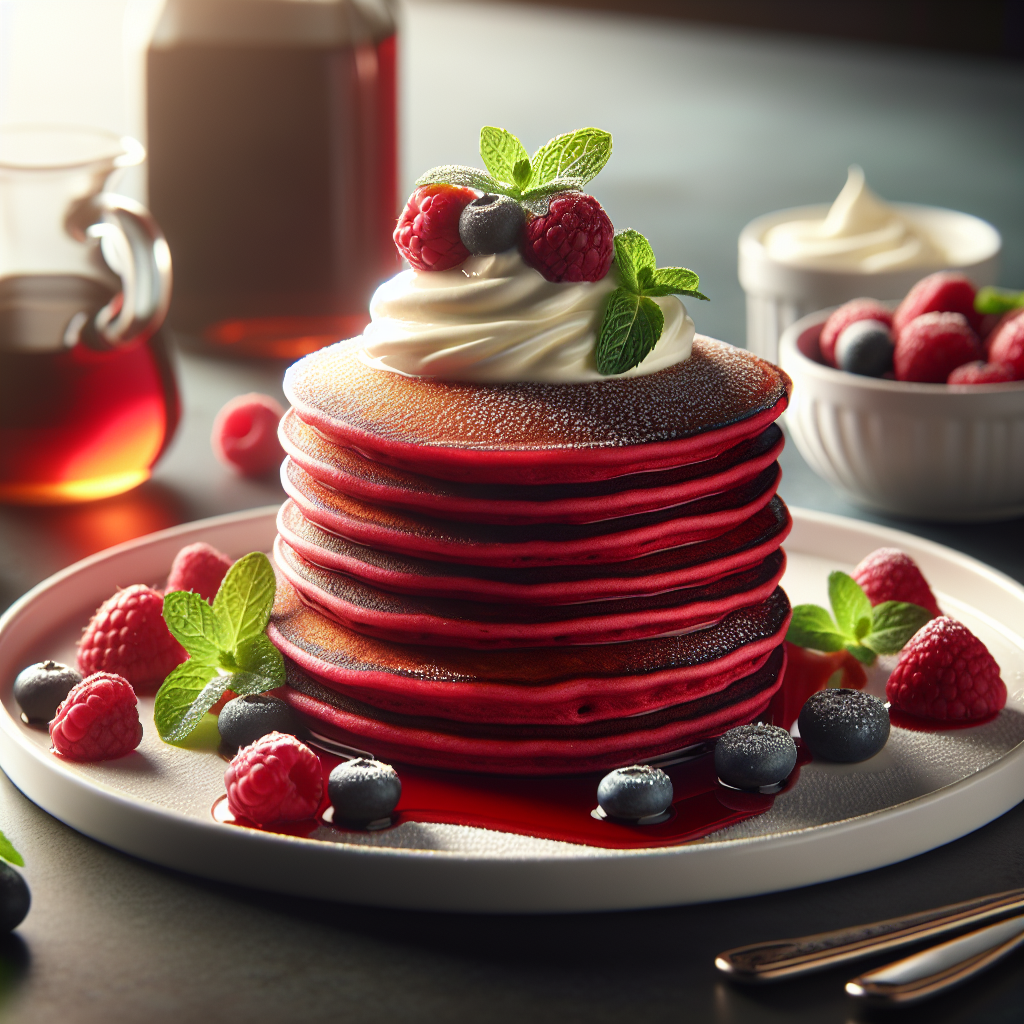 Red Velvet Beet Pancakes