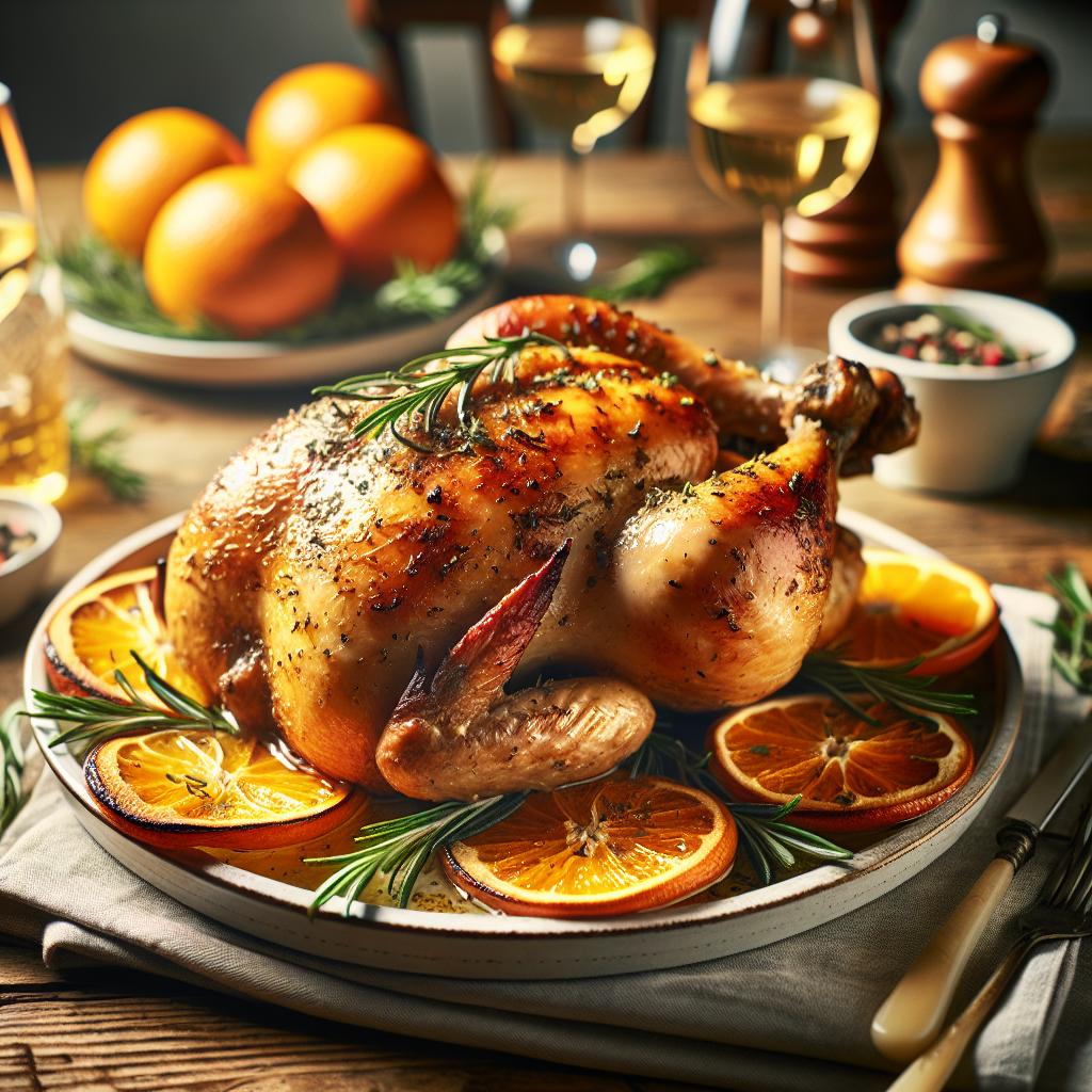 Rosemary Citrus Roast Chicken