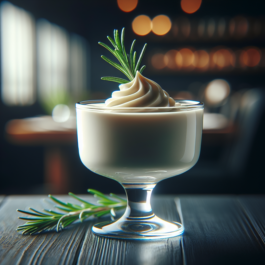 Rosemary White Chocolate Mousse