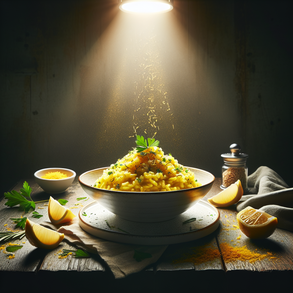 Saffron and Lemon Baked Risotto