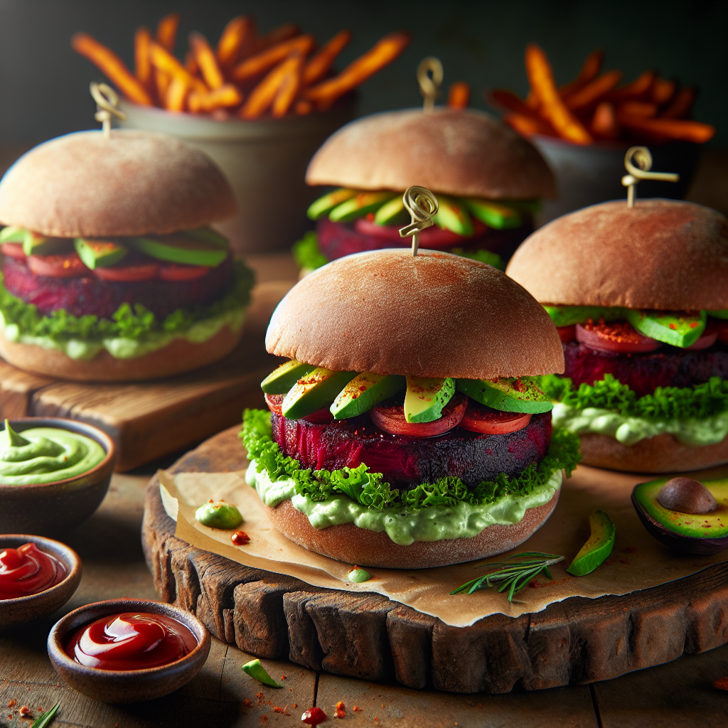 Smoky Chipotle Beet Burgers
