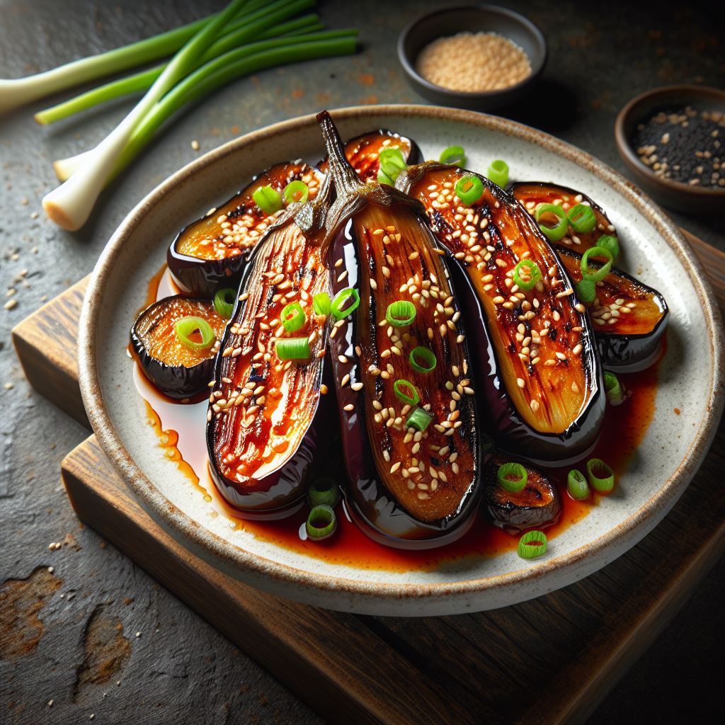 Spicy Miso-Glazed Eggplant