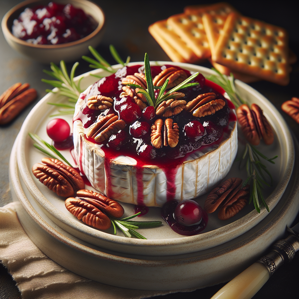 Sunset Cranberry Pecan Baked Brie