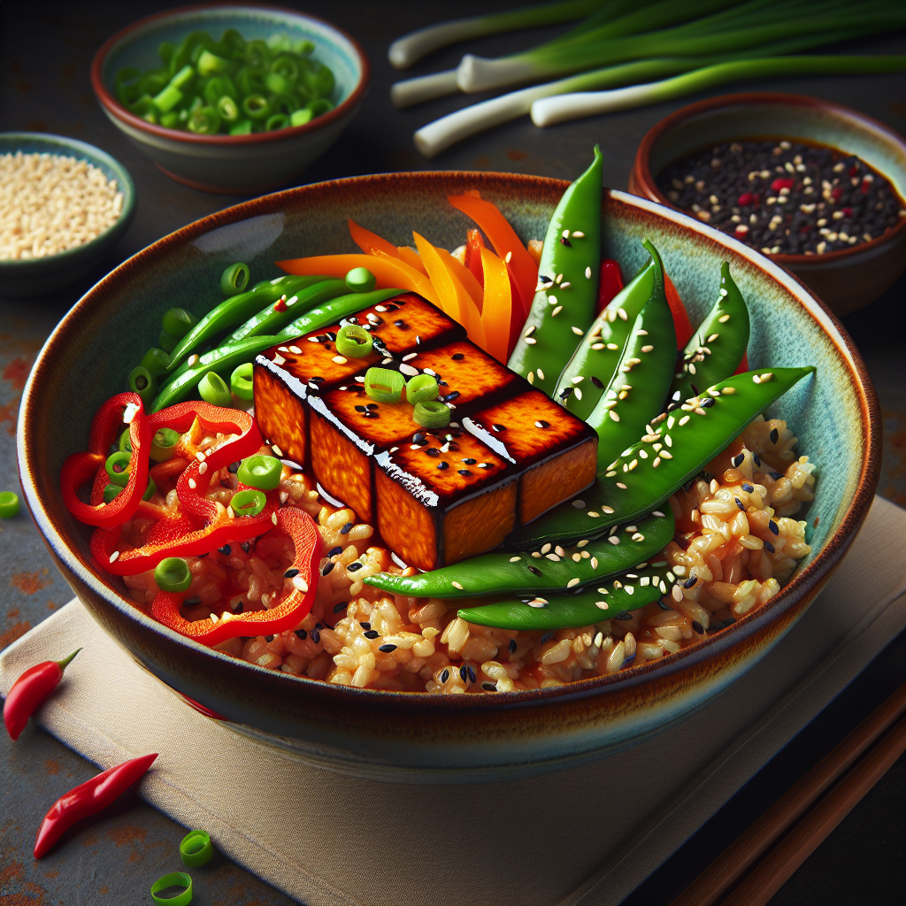 Zesty Orange Glazed Tempeh Bowls